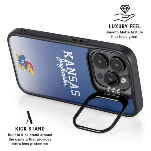 University of Kansas Jayhawks iPhone 15 Pro Kickstand Case